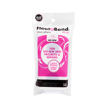 Heat N Bond Variety Pack Hem Adhesive (2 Regular & 2 Super