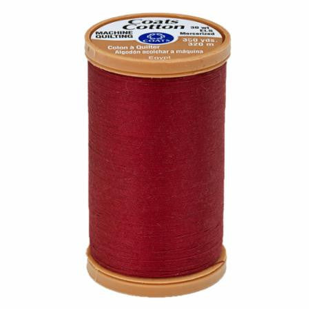 Coats Cotton Machine Quilting Solid Thread 1200yd Red