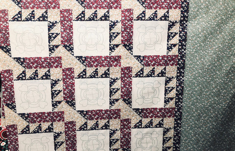 Applique Heart Quilt Top