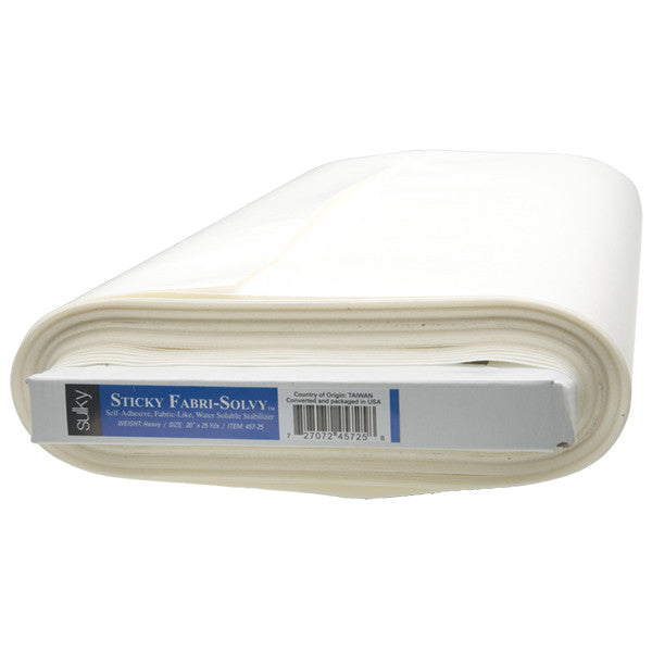 Sulky Sticky FabriSolvy Stabilizer White 20'' Wilson's Fabric